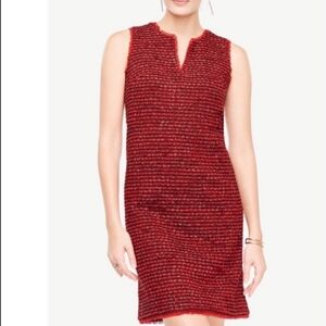 Ann Taylor Red Sleeveless Dress
